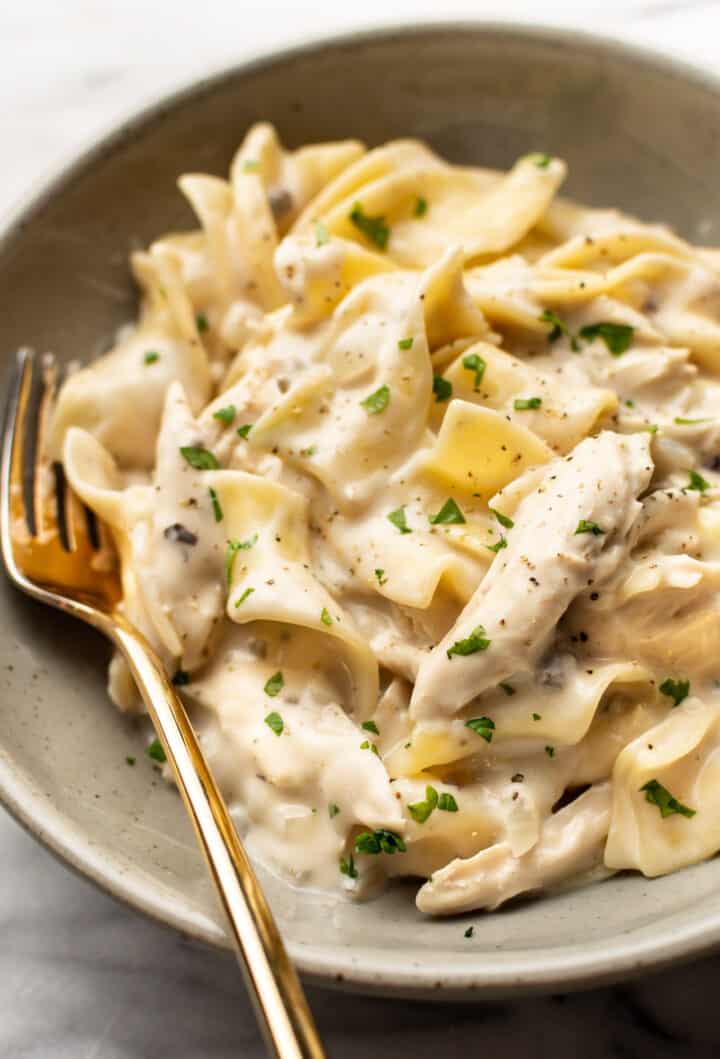 Savory One-Pan Chicken with Buttered Noodles