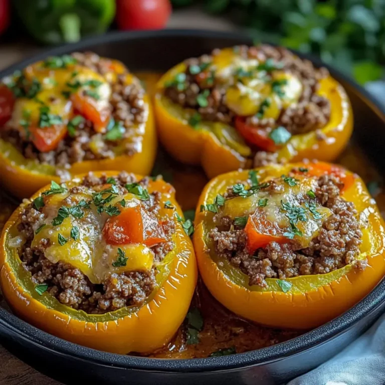 Ground Beef Stuffed Peppers
